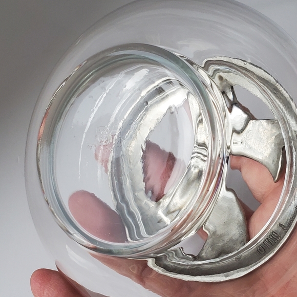 Vintage Seagull Pewter Canada 1988 Ribbon Bow Potpourri Holder Trinket Box - Picture 5 of 7